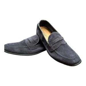Men's Gray Suede Loafers